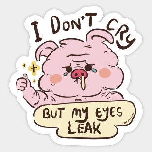 Cute Sad Squonk Humor Pennsylvania Cryptid Creature Sticker